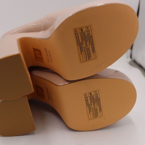 Forever 21 Cream Nude Ultra High Block Chunky Platform Maryjane 8 - Picture 8 of 11